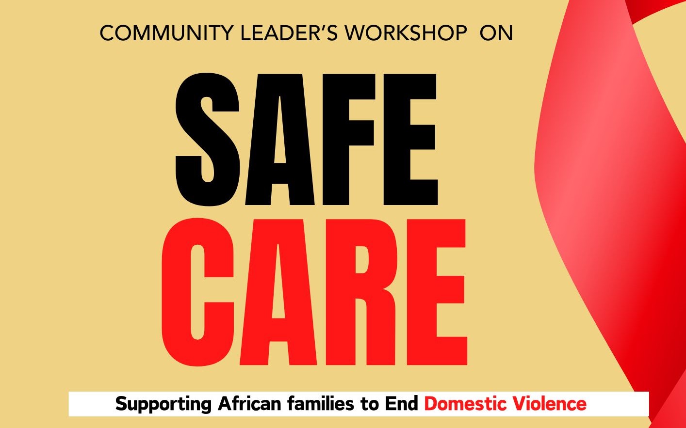 African Center community leaders workshop on domestic violence flyer