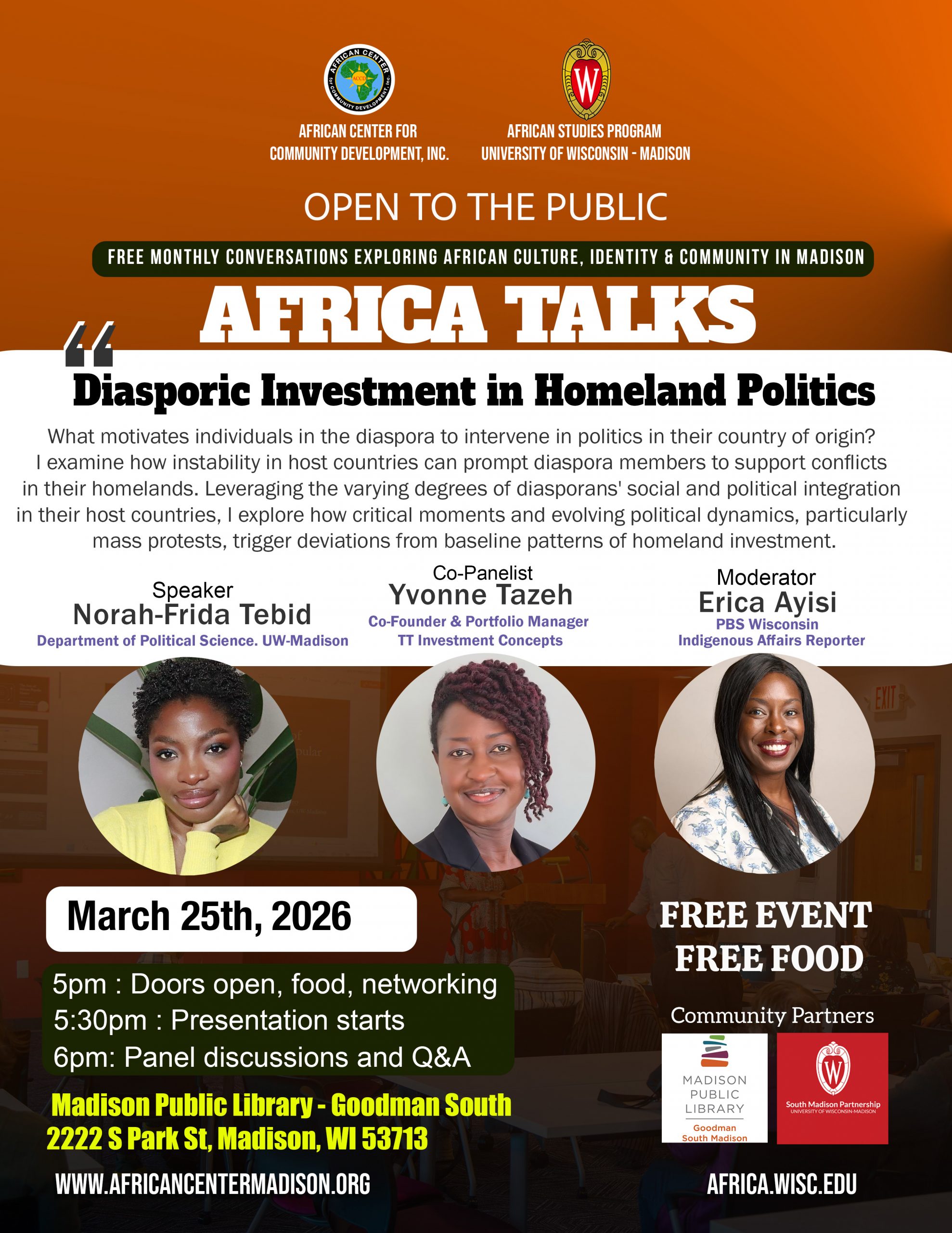 Norah-Frid Tebid at Africa Talks March 25, 2026