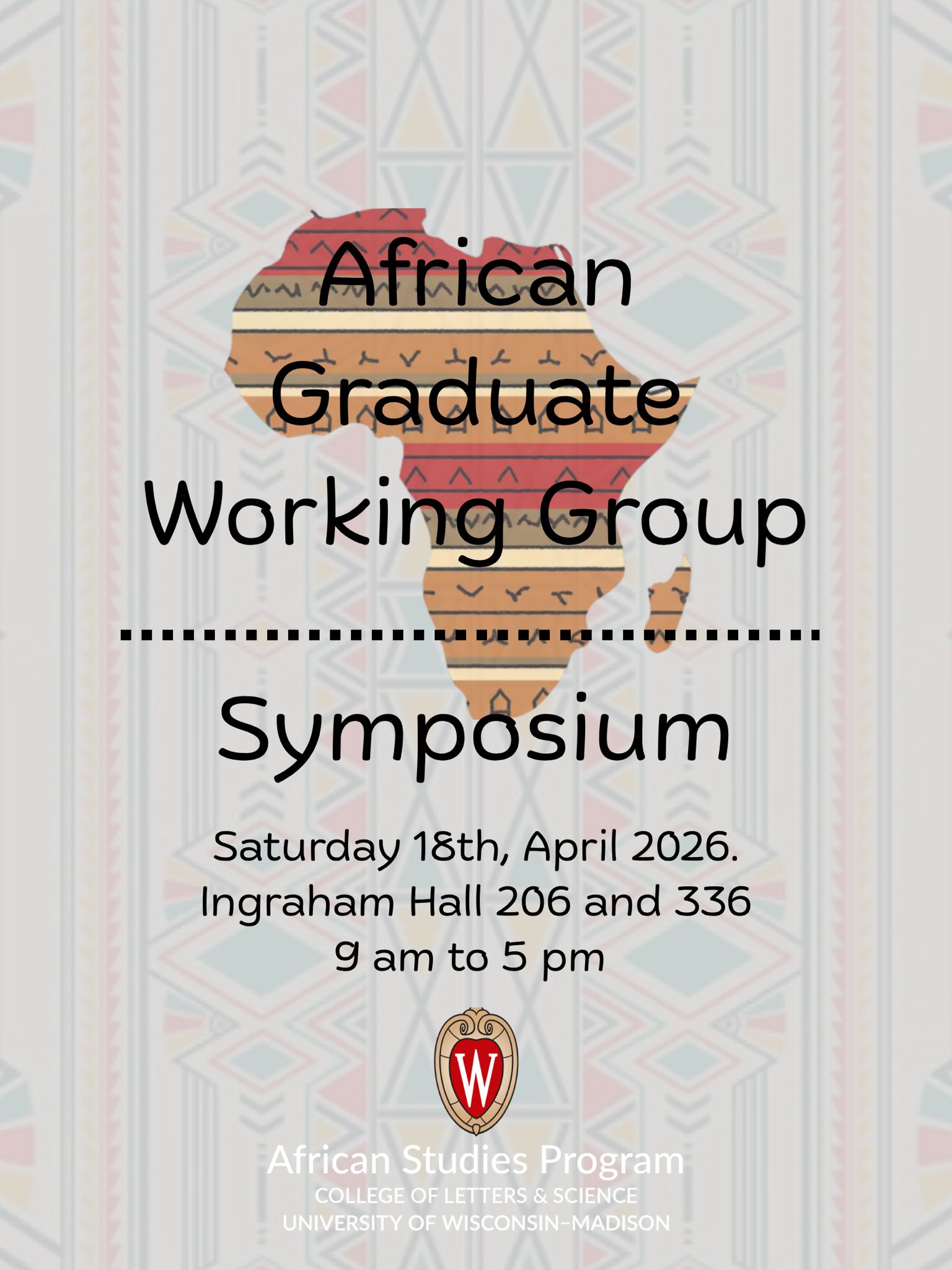 Flyer for African Graduate Working Group April Symposium
